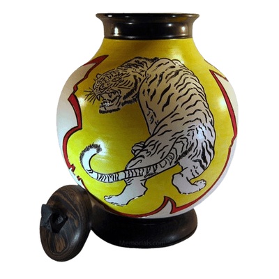 Jumping Tiger Cremation Urns