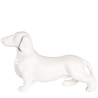 Standing Daschund Glossy Cremation Urn