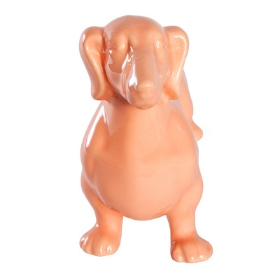 Standing Daschund Glossy Cremation Urn