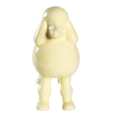 Standing Poodle Glossy Cremation Urn