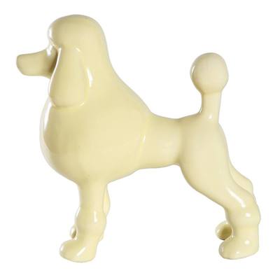 Standing Poodle Glossy Cremation Urn