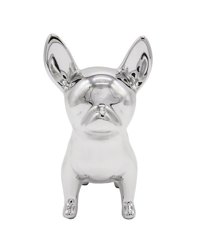 Standing Chihuahua Metallic Cremation Urn