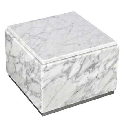 Immensita Silver Bianco Marble Urn 