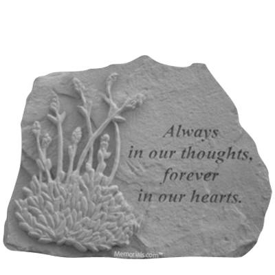 In Our Hearts Lavender Memorial Stone