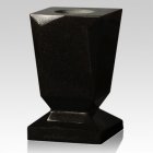 India Black Beveled Granite Vase