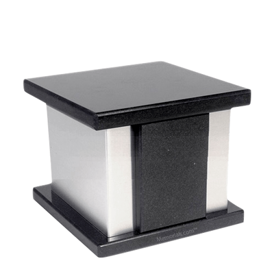 Infinita Silver Granite Medium Urn