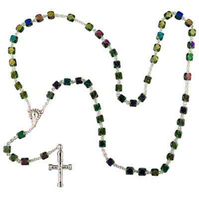 Iridescent Cremation Rosary