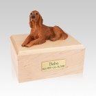 Irish Setter Laying Medium Dog Urn