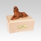 Irish Setter Laying Small Dog Urn