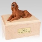 Irish Setter Laying Dog Urns