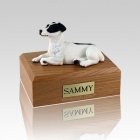 Jack Russell Terrier Black Laying Large Dog Urn