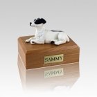 Jack Russell Terrier Black Laying Small Dog Urn