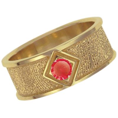 January Birthstone 14k Yellow Gold Ring Print Keepsake