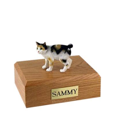 Japanese Bobtail Tort Medium Cat Cremation Urn