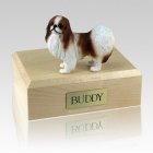 Japanese Chin Red & White Dog Urns