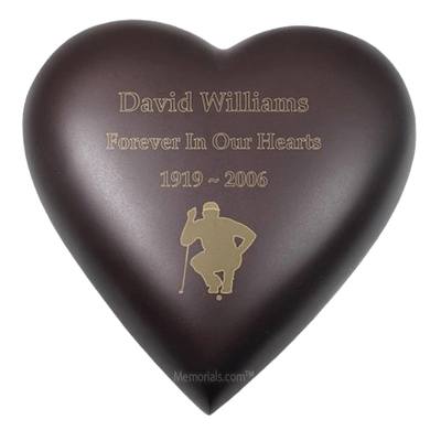 Java Heart Keepsake Cremation Urn