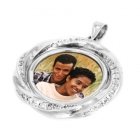 Jewel White Gold Photo Pendant