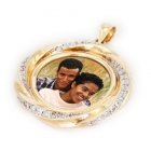 Jewel Yellow Gold Photo Pendant