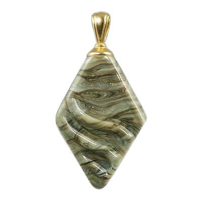 Jovian Rhombus Cremation Ash Pendant