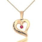 July Gold Heart Keepsake