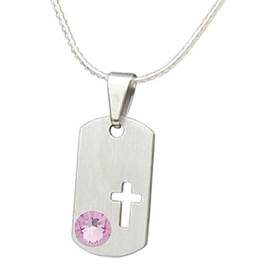 June Cross Cremation Pendant