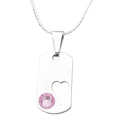 June Heart Cremation Pendant