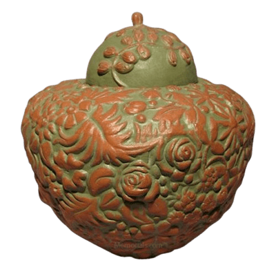 Jungle Ceramic Cremation Urn