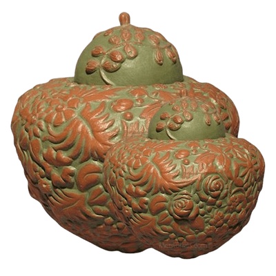 Jungle Ceramic Cremation Urns