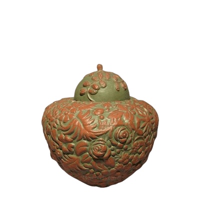 Jungle Ceramic Small Cremation Urn