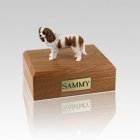 King Charles Spaniel Brown & White Small Dog Urn