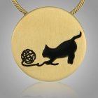 Kitty Signet Bronze Keepsake Pendant