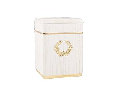 Kizhi White Cremation Urn