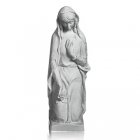 Kneeling Lady with Flowers Marble Statue