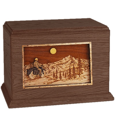 Last Motorcycle Ride Walnut Companion Urn