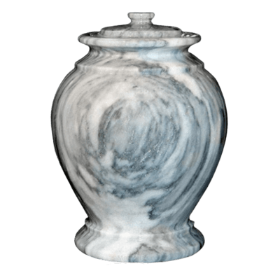 Cashmere Gray Marble Urn II
