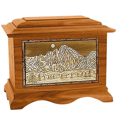 Longs Peak Mahogany Cremation Urn For Two
