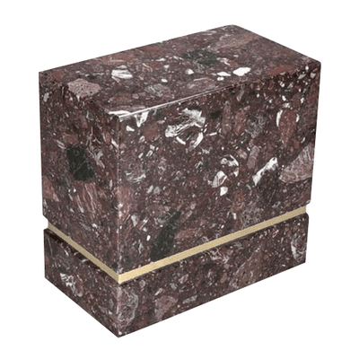 La Nostra Rosso Levanto Marble Companion Urn