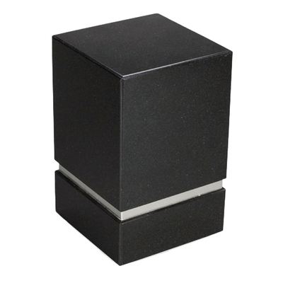 La Nostra Silver Nero Granite Urn