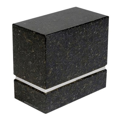 La Nostra Silver Verde Granite Companion Urn