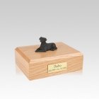 Labrador Black Laying Small Dog Urn