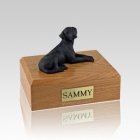 Labrador Black Resting Medium Dog Urn