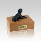 Labrador Black Resting Small Dog Urn