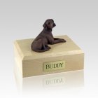 Labrador Chocolate Laying Medium Dog Urn