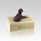 Labrador Chocolate Laying Small Dog Urn