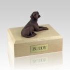 Labrador Chocolate Laying Dog Urns