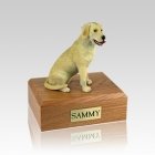 Labrador Yellow Playing Medium Dog Urn