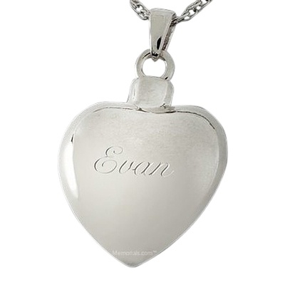 Lace Heart Cremation Pendant III