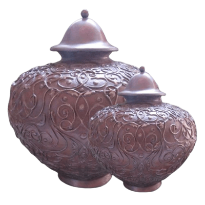 Lacework Bronze Cremation Urns