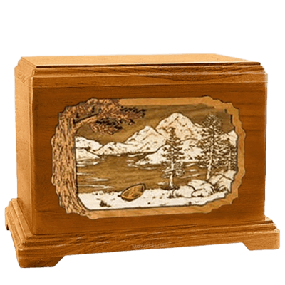 Lakeside Mahogany Hampton Cremation Urn