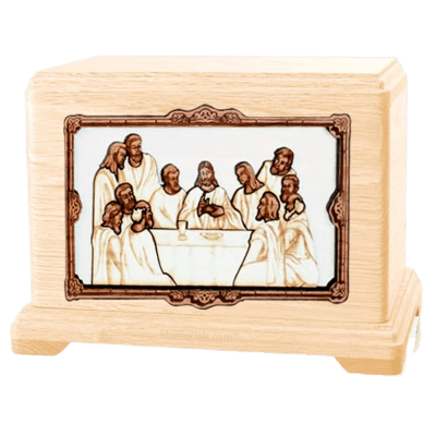 Last Supper Maple Hampton Cremation Urn